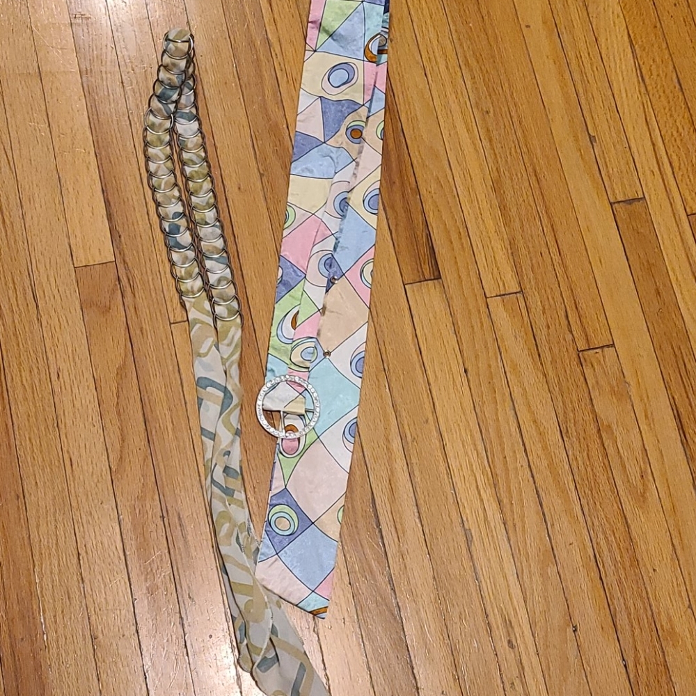 2 retro style belts